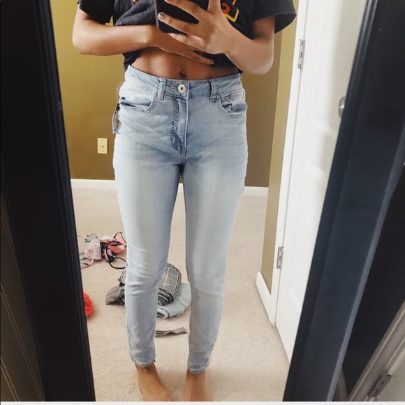 Denim - High rise light wash jeans